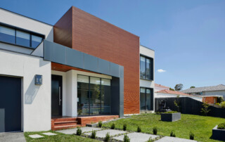 Quiet residential neighborhood with family homes in Exeter California